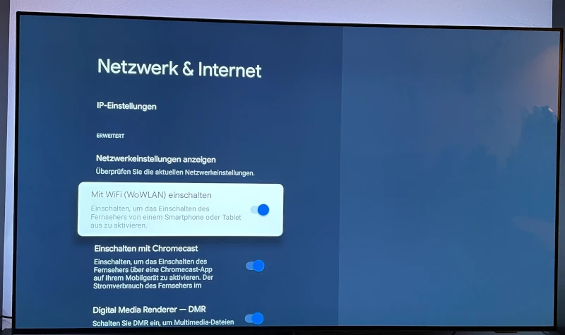 WoWLAN aktivieren Philips Android TV